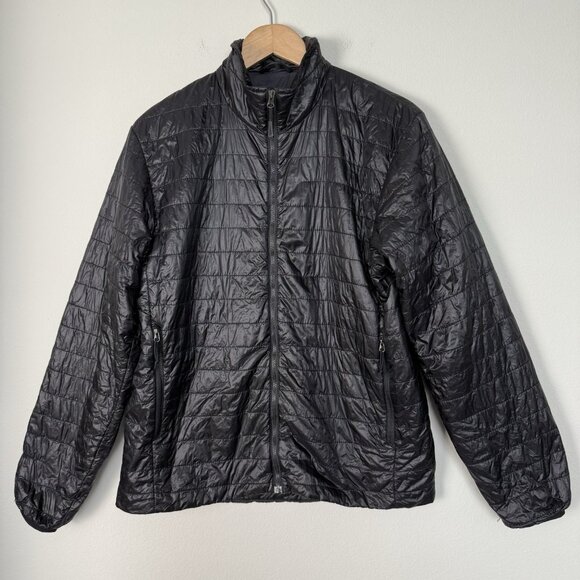 The North Face Thermoball Quilted Jacket Mens Medium Black Zip Up Outdoor Puffer - Picture 1 of 8